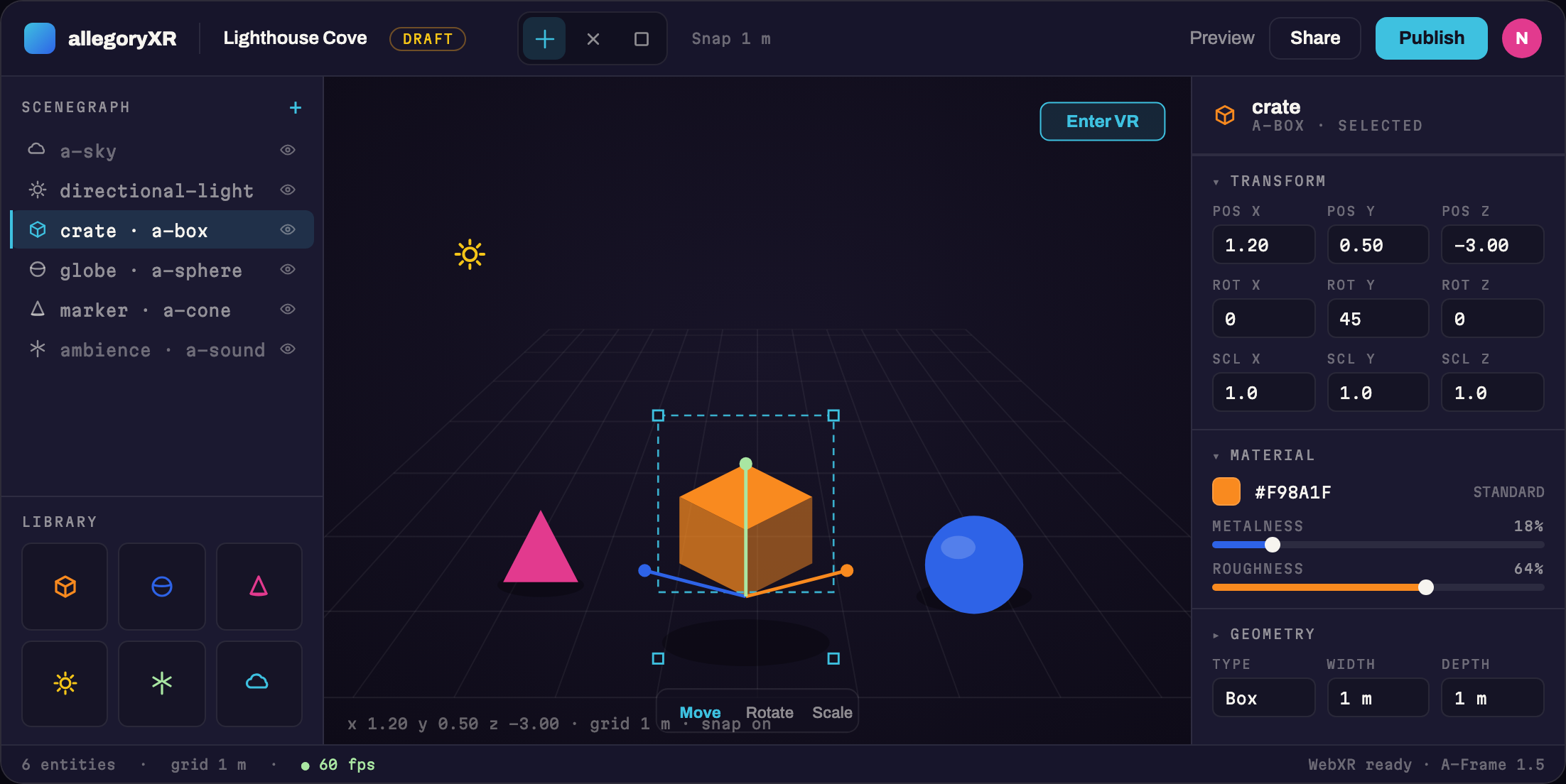 AllegoryXR editor — editor